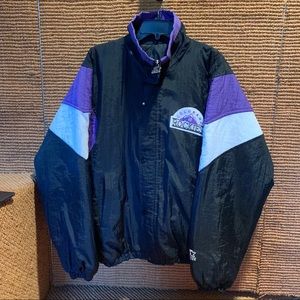 Vintage Colorado Rockies Starter Winter Jacket